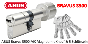 ABUS Bravus 3500 MX cu buton si 5 chei